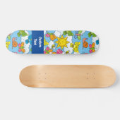 Achtergrond babydieren persoonlijk skateboard (Horizontaal)