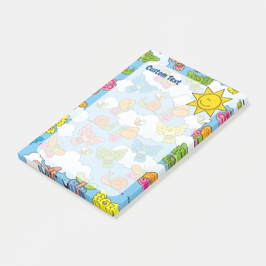 Achtergrond babydieren post-it® notes (Schuin)