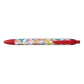 Achtergrond babydieren rode inkt pen (Achterkant)