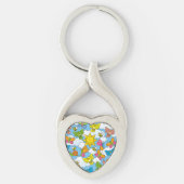 Achtergrond babydieren sleutelhanger (Voorkant)