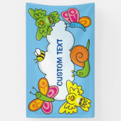 Achtergrond babydieren spandoek (Verticaal)