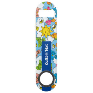 Achtergrond babydieren speed flessenopener