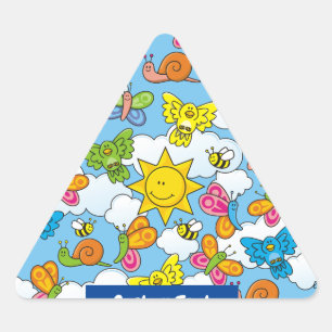 Achtergrond babydieren sticker