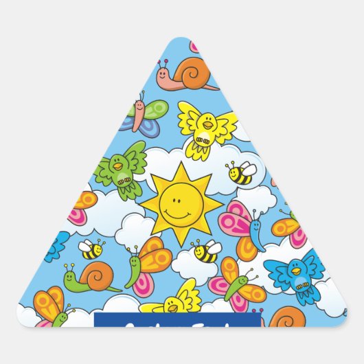 Achtergrond babydieren sticker (Voorkant)