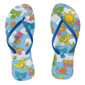 Achtergrond babydieren teenslippers (Voetbed)