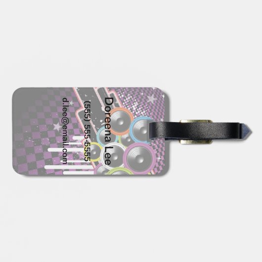 Achtergrond Bagagelabel (Achterkant horizontaal)