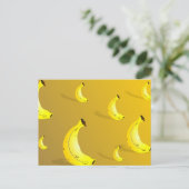 Achtergrond bananen briefkaart (Staand voorkant)