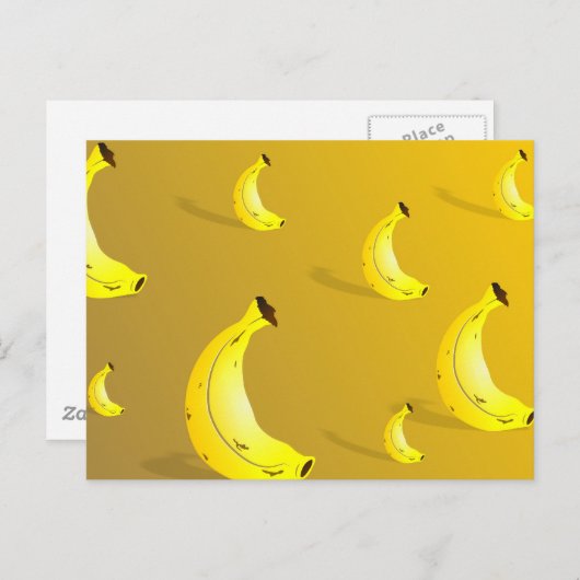 Achtergrond bananen briefkaart (Voorkant / Achterkant)