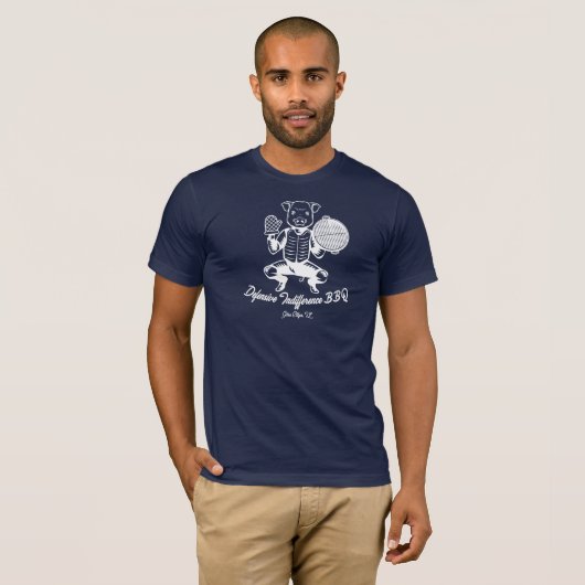 Achtergrond BBQ T-shirt (Voorkant volledig)