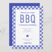 Achtergrond BBQ | Uitnodiging van de Barbecue Part (Voorkant / Achterkant)