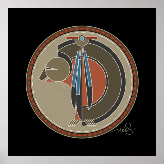 Achtergrond Beer Poster (Voorkant)