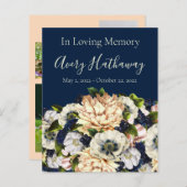 Achtergrond begrafenis begrafenis herdenkingspleie (Voorkant / Achterkant)