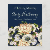 Achtergrond begrafenis begrafenis herdenkingspleie (Voorkant)