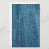 Achtergrond blauwe jeans briefpapier (Voorkant / Achterkant)