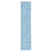 Achtergrond blauwe tegels korte tafelloper (Voorkant)