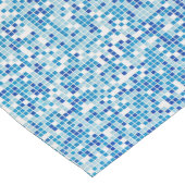 Achtergrond blauwe tegels korte tafelloper (Hoek)