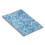 Achtergrond blauwe tegels notitieboek (Rechterzijde)