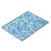 Achtergrond blauwe tegels notitieboek (Linkerzijde)