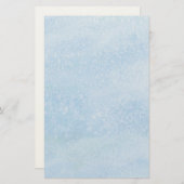 Achtergrond blauwe Waterverf Briefpapier (Voorkant / Achterkant)