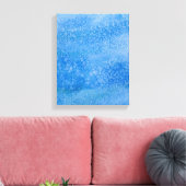 Achtergrond blauwe Waterverf Canvas Afdruk (Insitu (Woonkamer))