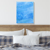 Achtergrond blauwe Waterverf Canvas Afdruk (Insitu (Slaapkamer))