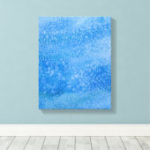 Achtergrond blauwe Waterverf Canvas Afdruk (Insitu (Houten vloer))