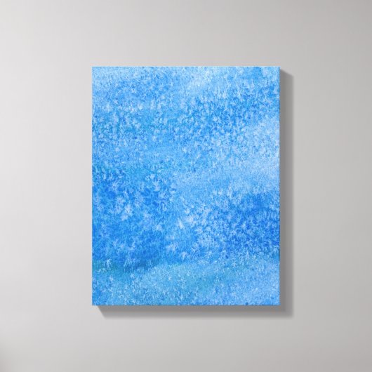 Achtergrond blauwe Waterverf Canvas Afdruk (Voorkant)