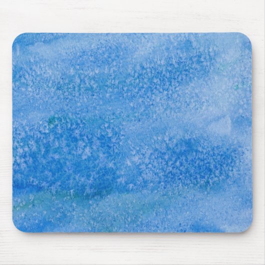 Achtergrond blauwe Waterverf Muismat (Voorkant)