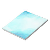 Achtergrond blauwe Waterverf Notitieblok (Linkerzijde)