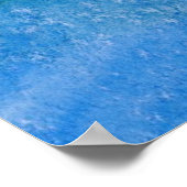 Achtergrond blauwe Waterverf Poster (Hoek)