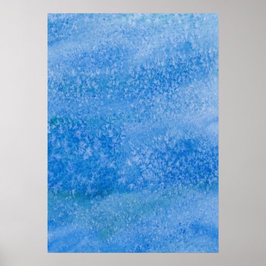 Achtergrond blauwe Waterverf Poster (Voorkant)