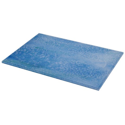 Achtergrond blauwe Waterverf Snijplank (Hoek)