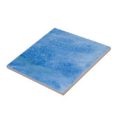 Achtergrond blauwe Waterverf Tegeltje (Zijkant)