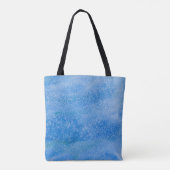 Achtergrond blauwe Waterverf Tote Bag (Achterkant)