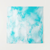 Achtergrond blauwe waterverf wandkleed (Voorkant (horizontaal))