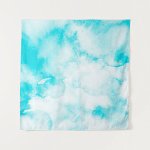 Achtergrond blauwe waterverf wandkleed