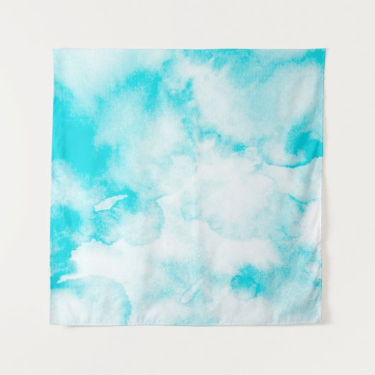 Achtergrond blauwe waterverf wandkleed (Voorkant)