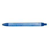 Achtergrond blauwe Waterverf Zwarte Inkt Pen (Voorkant)