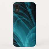 Achtergrond blauwgroen en zwarte mokey textuur Case-Mate iPhone case (Achterkant)
