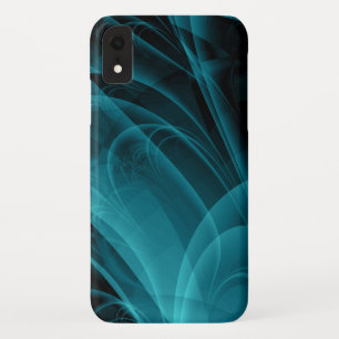 Achtergrond blauwgroen en zwarte mokey textuur Case-Mate iPhone case