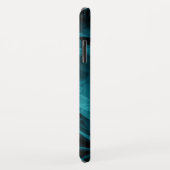 Achtergrond blauwgroen en zwarte mokey textuur Case-Mate iPhone case (Achterkant/rechts)