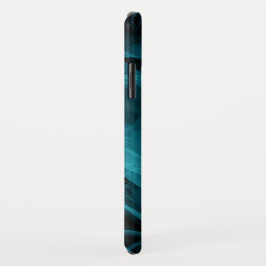 Achtergrond blauwgroen en zwarte mokey textuur Case-Mate iPhone case (Achterkant/rechts)