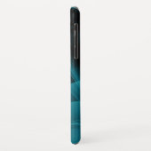 Achtergrond blauwgroen en zwarte mokey textuur Case-Mate iPhone case (Achterkant/links)