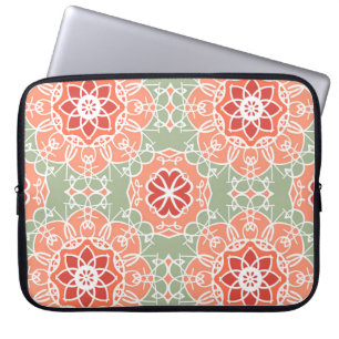 Achtergrond bloem. Naadloos bloempatroon Laptop Sleeve