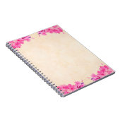 Achtergrond bloemfloraalpapier notitieboek (Rechterzijde)