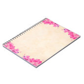 Achtergrond bloemfloraalpapier notitieboek (Linkerzijde)
