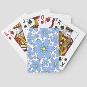 Achtergrond Bloemrijke Bloemige Bloem Textuur Bloe Pokerkaarten