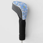 Achtergrond Bloemrijke Bloemstructuur  Golfheadcover (Schuin)