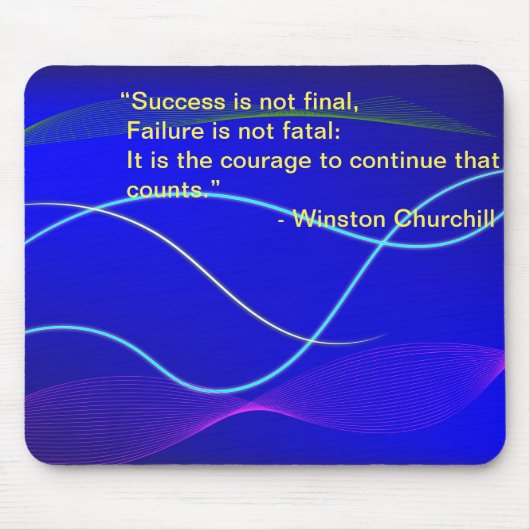 Achtergrond Bluewith Waves Muismat (Voorkant)