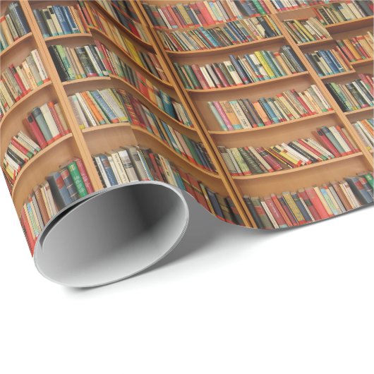 Achtergrond boekbalk cadeaupapier (Rol Hoek)